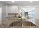 Kitchen detail featuring granite countertop with stainless steel sink and faucet at 4015 Brookhollow Dr, Douglasville, GA 30135