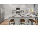 Bright kitchen features granite counters, white cabinetry, stainless steel appliances at 4958 Jatoba Rd, Acworth, GA 30101