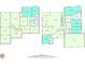 Detailed floorplans showing the basement layout and the first floor of the house at 2674 Hosanna Dr, Powder Springs, GA 30127