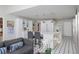 Open concept kitchen with large island and adjacent living room; great for entertaining at 80 Seville Chase, Atlanta, GA 30328