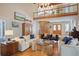 Open living space with a spiral staircase and abundant natural light at 80 Seville Chase, Atlanta, GA 30328