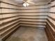 View of the basement area with shelving at 302 Chattahoochee Way, Woodstock, GA 30188