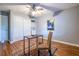 Bedroom with hardwood flooring, closet, and ceiling fan in a neutral color scheme at 520 Park Se Ave # 10, Atlanta, GA 30312