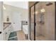 Bathroom with granite counters, double vanity, shower stall, and separate soaking tub at 95 Summerlyn Dr, Hiram, GA 30141