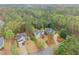 Aerial view of the home, showing the roof, and surrounding area at 104 Puckett Creek Dr, Canton, GA 30114