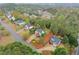 Scenic aerial view of a charming neighborhood with mature trees at 104 Puckett Creek Dr, Canton, GA 30114