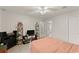 This is a bedroom with a ceiling fan, closet, carpeted floor, and furniture at 104 Puckett Creek Dr, Canton, GA 30114