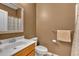 Cozy bathroom features warm neutral tones at 3285 Pebble Ridge Ln, Buford, GA 30519