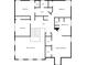 Second-floor layout featuring multiple bedrooms, bathrooms, walk-in closets and primary bedroom at 3285 Pebble Ridge Ln, Buford, GA 30519
