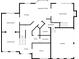 Detailed floor plan of the home's first floor, showcasing the layout of the main living areas at 155 Woodcreek Ln, Fayetteville, GA 30215