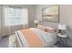 Serene bedroom with soft colors, stylish lamps, and a view of the outdoors at 3017 Acacia Cir, Douglasville, GA 30135