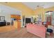 Spacious living room with open layout, hardwood floors, and a seamless flow to dining, perfect for modern living at 2503 Westchester Se Way, Conyers, GA 30013
