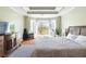 Light-filled bedroom with hardwood floors, and French doors leading to outdoor deck at 2503 Westchester Se Way, Conyers, GA 30013