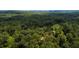 A stunning aerial view showcases the dense, mature trees surrounding the sprawling luxury estate at 2100 West Wesley Rd, Atlanta, GA 30327