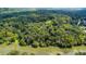 Overhead view of dense tree coverage along the riverbanks with houses barely visible underneath at 2100 West Wesley Rd, Atlanta, GA 30327