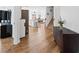 Inviting entryway with beautiful hardwood floors, and staircase at 3503 Dunbar Ln, Suwanee, GA 30024