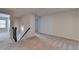 Bright upstairs hallway with neutral carpet and convenient access to multiple rooms at 4569 Grenadine Cir, Acworth, GA 30101