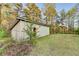 Outdoor shed offering versatile space for storage or hobbies in wooded backyard at 1880 Ridgedale Dr, Snellville, GA 30078