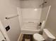 Bathroom with tub-shower combo, and standard toilet at 5922 Graywood Cir, Mableton, GA 30126