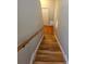 Hardwood staircase leading to the lower level of the home at 5922 Graywood Cir, Mableton, GA 30126