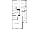 An illustrated second floor plan detailing the primary bedroom with ensuite bathroom, laundry, and additional bedrooms at 485 Crescent Woode Dr, Dallas, GA 30157