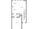 A simple layout of a first floor plan showcasing the kitchen, dining area, living room, and garage at 485 Crescent Woode Dr, Dallas, GA 30157