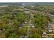 An aerial view of a neighborhood with mature trees and various homes at 1963 Main Nw St, Atlanta, GA 30318