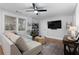 Comfortable living room with hardwood floors, a plush sectional, and modern décor at 1963 Main Nw St, Atlanta, GA 30318