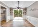 Dining area with sliding glass doors leading to the outside at 4558 Dorsett Shoals Ct, Douglasville, GA 30135