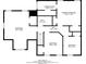 Second-floor floor plan with labeled rooms and dimensions; Total 1645 sq. ft at 4558 Dorsett Shoals Ct, Douglasville, GA 30135