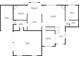 Detailed floor plan of first level with garage, kitchen, living room, and dining area at 1526 Rocky River Dr, Lawrenceville, GA 30045