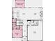 Detailed floorplan showcasing the layout of the first floor, including the kitchen, great room, and bedroom suite at 5250 Trescott Path, Cumming, GA 30028