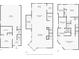 Detailed three-story floor plan showcasing layout, dimensions, and room names throughout the house at 8 Bass Se St, Atlanta, GA 30315