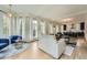 Bright living room with floor-to-ceiling windows, comfortable seating, and an open view to the kitchen at 8 Bass Se St, Atlanta, GA 30315