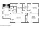 Floor plan showing layout of living room, kitchen, dining room, bathroom, and bedrooms at 679 Forest Ridge Se Dr, Marietta, GA 30067