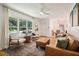 Cozy living room with natural light, stylish seating, and a decorative area rug over hardwood floors at 679 Forest Ridge Se Dr, Marietta, GA 30067