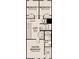 Second floor layout featuring bedrooms, loft, bathrooms, linen closet, and walk in closet. Dimensions provided at 1600 Driggs Nw Dr # 162, Atlanta, GA 30318