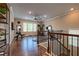 Spacious exercise room featuring hardwood floors, ceiling fan, and exercise equipment at 1867 Sterling Chase, Buford, GA 30518