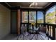 Cozy screened patio with outdoor seating and a view of the backyard at 432 Ansley Walk Ne Ter, Atlanta, GA 30309