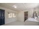 Laundry room with a view and easy access from outside featuring modern washer and dryer at 524 S Holly Springs Rd, Woodstock, GA 30188