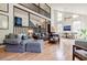 Bright living room with hardwood floors, high ceilings, and open floor plan at 4183 Oak Crest Dr, Tucker, GA 30084