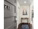 Unit 711 entrance with visible unit number, modern door hardware, and a stylish entryway with artwork at 1100 Howell Mill Nw Rd # 711, Atlanta, GA 30318