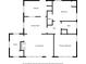 Layout of the home showing kitchen, dining room, living room, and bedrooms at 1910 Thompson Ave, East Point, GA 30344