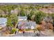 Scenic aerial view showcasing condo building surrounded by a dense forest and parking area at 303 Gettysburg Pl, Atlanta, GA 30350