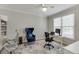 Dedicated home office, offers a functional and comfortable workspace at 4880 Stone Moss Path, Hoschton, GA 30548