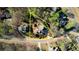 Aerial view of a property with a defined lot line, showcasing a beautiful home and a swimming pool in the backyard at 4777 Ardmore Ln, Hoschton, GA 30548