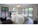 Cozy bedroom with large windows offering natural light and an outdoor view at 541 Earlvine Nw Way, Kennesaw, GA 30152