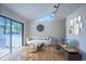 Contemporary living room with a skylight, modern furniture, and an open layout at 541 Earlvine Nw Way, Kennesaw, GA 30152
