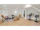 Stylish basement featuring a cozy seating area and convenient bar setup at 2198 Oakawana Ne Dr, Atlanta, GA 30345