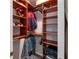 Walk-in closet featuring organized shelving and hanging space at 622 Goldpoint Trce, Woodstock, GA 30189